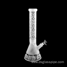 18 Inches Sandblasted Beaker Hookah Waterpipe Wholesale Factory Glass Smoking Water Pipe High Quality